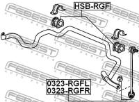 Стойка переднего стабилизатора левая, 0323RGFL FEBEST 0323-RGFL