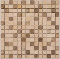 Мозаика декоративная Malta 305?305 мм, бежево-коричневый микс (20х20х7 мм)