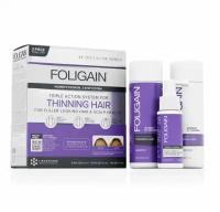 FOLIGAIN WOMEN'S Triple Action Hair Care System with Trioxidil (3-Piece Trial Set)