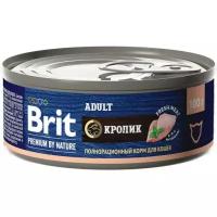 Brit Premium by Nature консервы с мясом кролика для кошек 0,1кг
