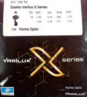 Линза Essilor 1.50 Orma Varilux X 2 Transitions Gen 8 Green Crizal Sapphire UV