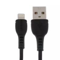 Data-кабели Borofone Кабель Borofone BX51, Lightning - USB, 2.4 А, 1 м, PVC оплётка, чёрный