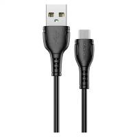 Дата-кабель USB универсальный MicroUSB Borofone BX51 (черный)