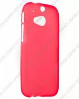 Чехол силиконовый для HTC One 2 M8 (Матовый Красный)