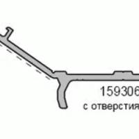 Планка прижимная ALUMARK 35 гр (асимметричная) 6м Белый RAL 9016