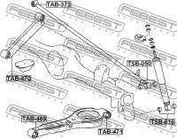 Втулка задней реактивной тяги комплект FEBEST TSB050