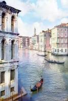 Фотообои Гондолы в Венеции 275x184 (ВхШ), бесшовные, флизелиновые, MasterFresok арт 7-396