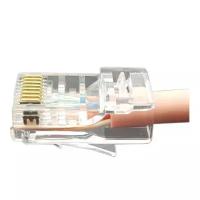 Hyperline Монтажное оборудование PLEZ-8P8C-U-C6 Разъем легкой оконцовки RJ-45 8P8C под витую пару, категория 6 50 µ