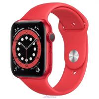 Apple Watch Series 6 (M00M3) 44 мм, корпус из алюминия цвета (PRODUCT)RED, спортивный ремешок