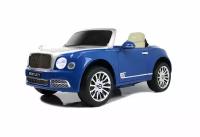 Детский электромобиль Bentley Mulsanne (JE1006) сине-белый (RiverToys)