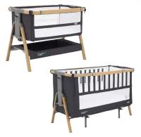 Кровать-трансформер приставная Tutti Bambini (Тутти Бамбини) CoZee XL 120*60 см Oak/Liquorice 211209/3581