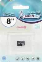 Карта памяти MicroSD 8GB Class 10 SmartBuy без SD адаптера