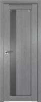 Межкомнатная дверь Профиль Дорс / Модель 2.71XN / Цвет Грувд серый / Стекло Графит 200*60
