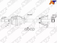 Привод В Сборе Fr Renault Logan Мкпп Lh (8 Клапанов) Sat арт. RN-5-9001