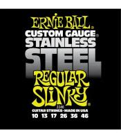 Ernie Ball 2246 Stainless Steel - Струны для электрогитары, Regular Slinky (10-46)