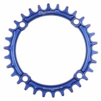 Звезда для велосипеда передняя Neutrino 30T круглая 10-11-12 скоростей. синяя