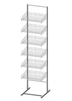 СТ.У.01 Стойка торговая универсальная 440 мм 44.4 x 50 x 186 см (ДхШхВ)