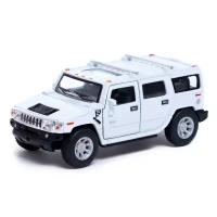 KINSMART Машина металлическая Hummer H2, 1:40, открываются двери, инерция, цвет белый