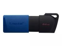 USB Flash Drive 64Gb - Kingston USB 3.2 Gen 1 DataTraveler Exodia M Black-Blue DTXM/64GB