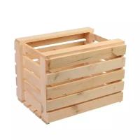 Ящик для овощей и фруктов, 35 х 28 х 21 см, деревянный
