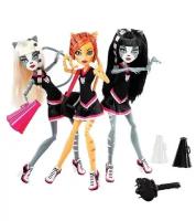Набор из 3 кукол Монстер Хай Торалей, Пурсефона и Мяулодия, Mattel