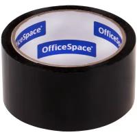 Клейкая лента упаковочная OfficeSpace, 48мм*40м, 45мкм, черная, ШК ( Артикул 256533 )