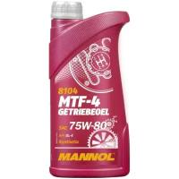 Трансмиссионное масло Mannol MTF-4 Getriebeoel 75W-80 GL-4 синтетическое 1 л