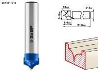 ЗУБР 10x8мм, радиус 5мм, фреза пазовая фасонная №4