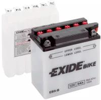 Аккумулятор для мотоцикла и скутера Exide Conventional 9 А/ч 100 А прям. пол. с/зар. с эл. EB9-B (135х75х140) YB9-B