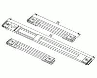 Комплект планок ответных для многозапорного замка (3016.20 + 3017.20) (цена за минимальную партию: 5 шт.)
