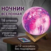 Ночник / светильник / LED лампа Вселенная 16 цветов d=15 см с пультом DASWERK 237953 (1)