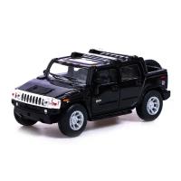 KINSMART Машина металлическая Hummer H2, 1:40, открываются двери, инерция, цвет черный