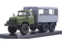 ZIL-131 KUNG (USSR RUSSIAN) | ЗИЛ 131 вахтовый автобус хаки/серый