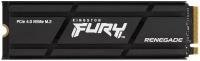 Накопитель SSD 1Tb Kingston Fury Renegade SFYRSK/1000G M.2 NVMe, PCIe 4.0 x4, 3D TLC, with Heat Spreader