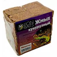 Прикормка Lion Baits Карп/карась Жмых кукурузный 520 г (Макуха Фрукты)