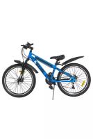 Детский, подростковый горный городской двухколесный велосипед BLACK AQUA Cross GL-214D 2481 D matt 24