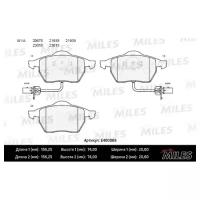 Колодки тормозные (Новая смесь) AUDI A4/A6/VOLKSWAGEN PASSAT 97 передние E400068 MILES E400068