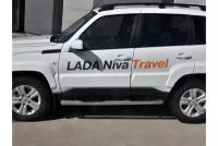 LADA NIVA TRAVEL 2021- Пороги труба d76 с накладкой (вариант 1) LNTT-0035611 Niva Travel Lada 2021-наст.вр