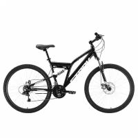 Велосипед горный Stark'21 Jumper 27.1 FS D серо-чёрный, колеса 27,5