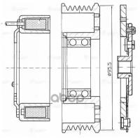 Муфта Компрессора Кондиционера LUZAR арт. LMAC1101