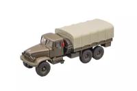 KRAZ 214B SIDE TENT KHAKI/GRAY / краз 214Б бортовой С тентом хаки/серый матовый