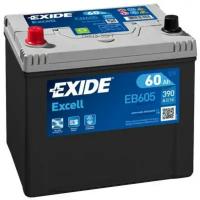 exide eb605 excell_аккумуляторная батарея! 19.5/17.9 рус 60ah 480a 230/173/222
