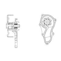 LUZAR lwp-2320 (LWP2320) насос водяной для а / м Honda (Хонда) Accord (Аккорд) (03-) / cr-v (02-) 2.0i [k20a4] (lwp 2320)