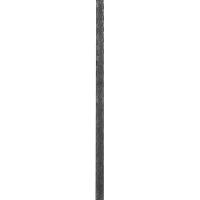 Элемент кованый труба с цветочным орнаментом 20х20х3000 мм 1.5 мм