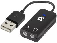 Звуковая карта Defender Audio USB - 2х3.5 Jack 0.1m 63002