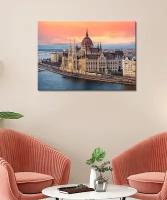 Интерьерная картина на холсте - Парламент Будапешт 2 50х70