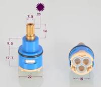 Картридж дивертора (для душ.систем) 22мм, 20 шлицов, 3 режима