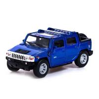 KINSMART Машина металлическая Hummer H2, 1:40, открываются двери, инерция, цвет синий