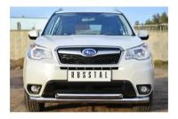 Защита переднего бампера d76 (секции) d63 (дуга) Forester Subaru 2013-2015