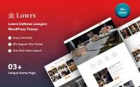 Шаблон Wordpress Lowrs - Defense Lawyers Theme WordPress